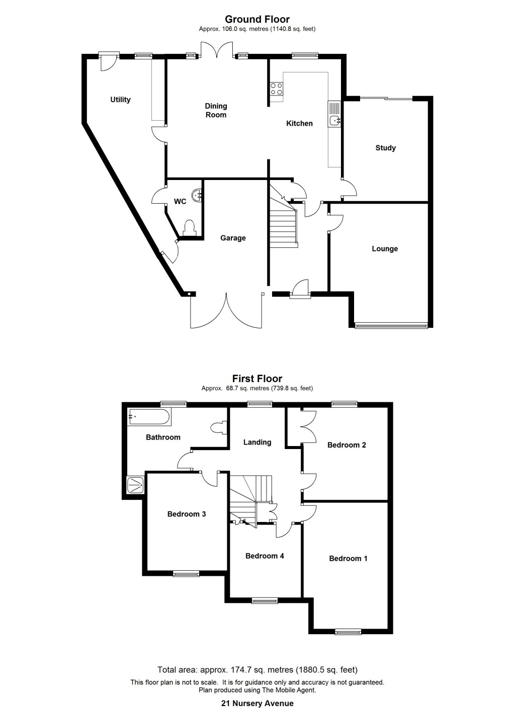 Floorplans For Nursery Avenue, Maidstone