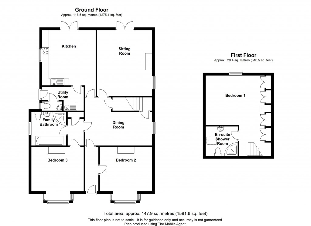 Floorplans For Cherry Holt, Smarden Bell Road, Smarden