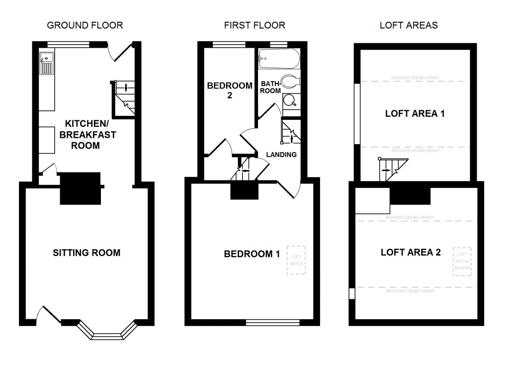 Floorplans For Acorn Cottage, 8 High Street, Charing