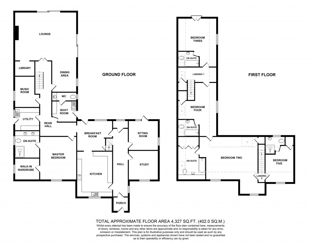 Floorplans For Eversleigh, Canterbury Road, Challock
