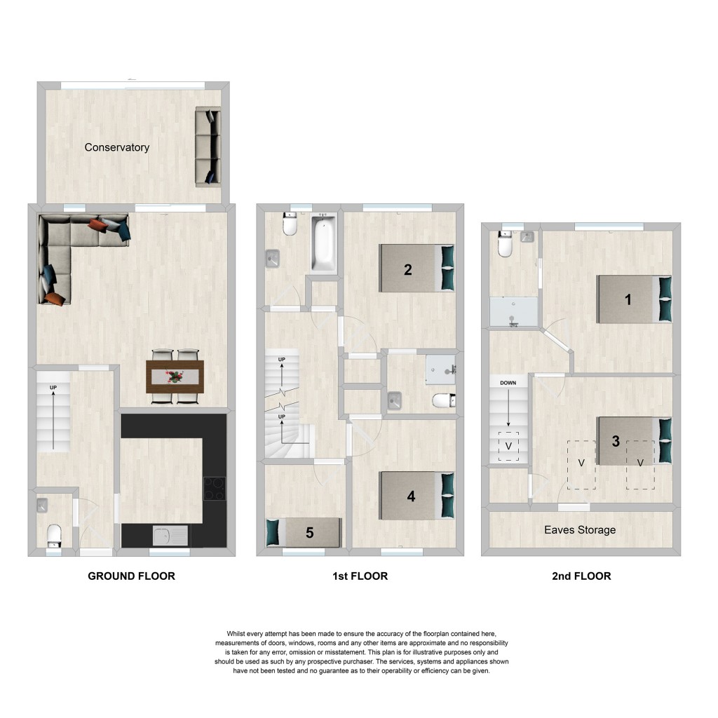 Floorplans For Ashdown Field, Bolts Hill, Chartham