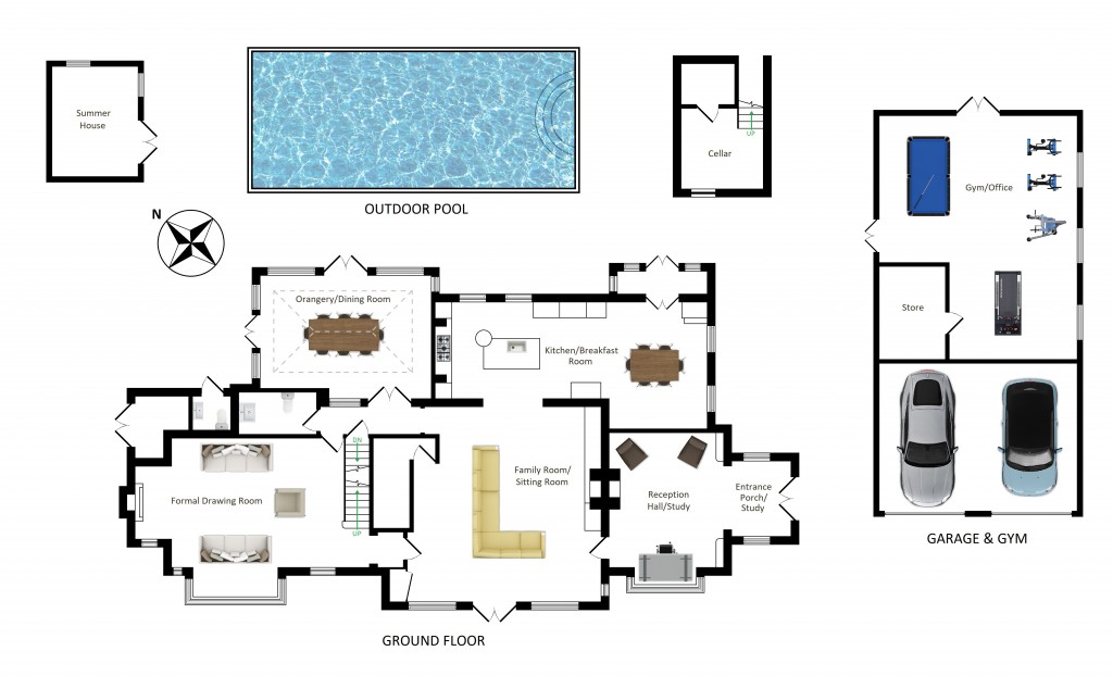 Floorplans For Clock House, Charing Hill, Charing