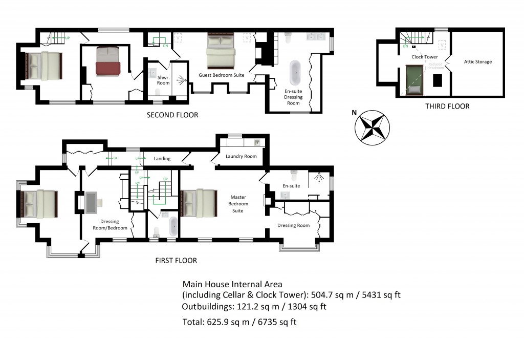 Floorplans For Clock House, Charing Hill, Charing