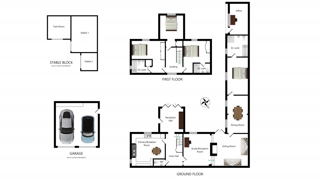 Floorplans For The Barn, Pilgrims Way, Hollingbourne