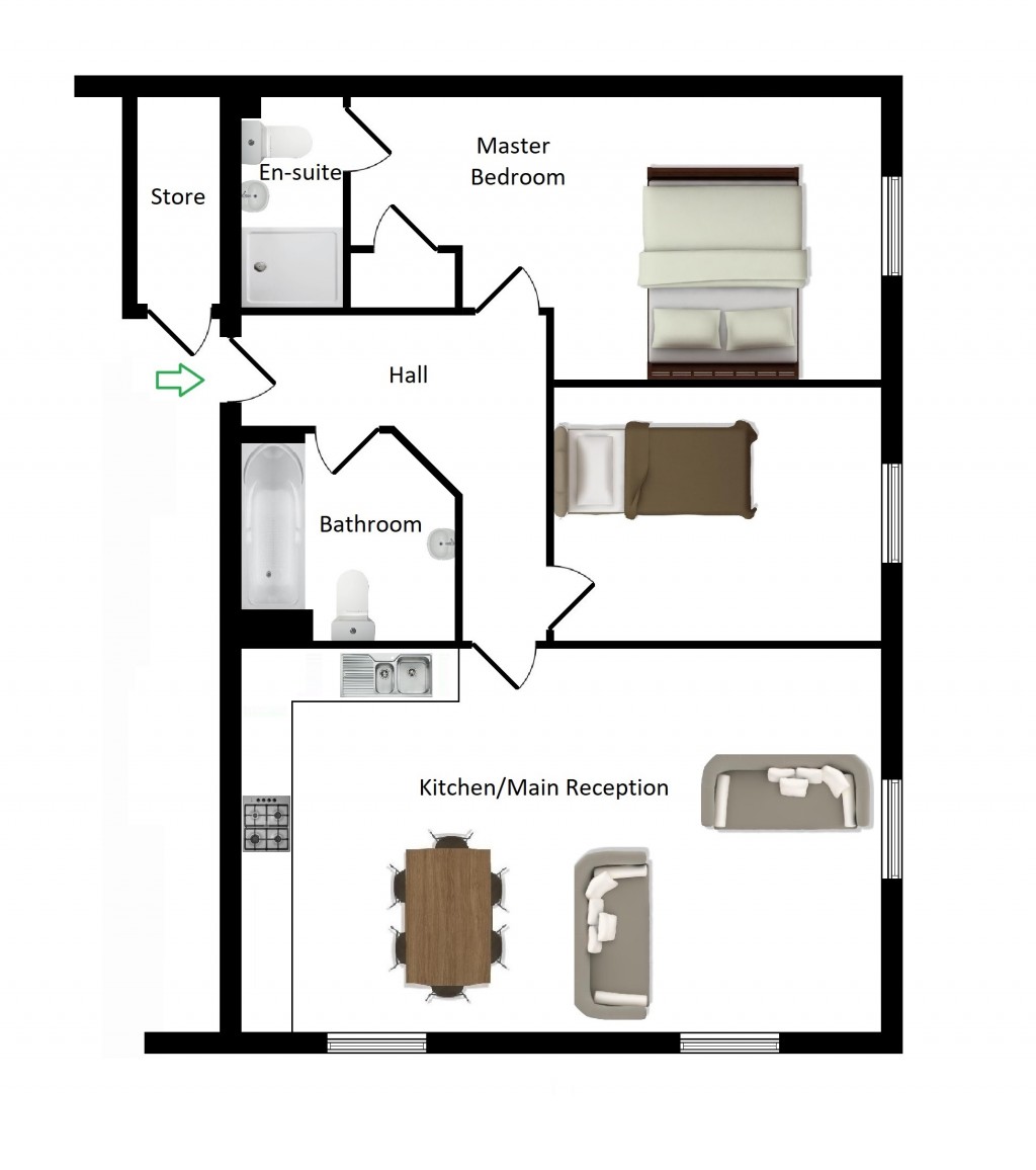 Floorplans For Brenchley Mews, School Road, Charing