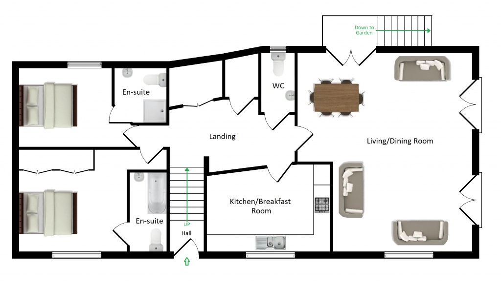Floorplans For Baldwin's Place, Harrietsham