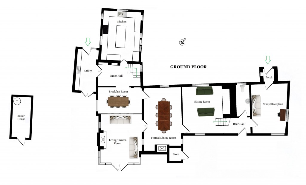 Floorplans For Thorne Manor, Smarden Road, Pluckley