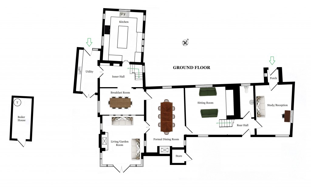 Floorplans For Thorne Manor, Smarden Road, Pluckley