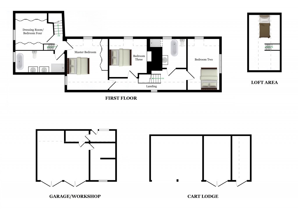Floorplans For Thorne Manor, Smarden Road, Pluckley