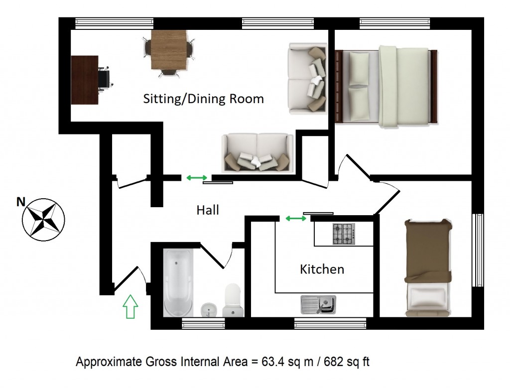 Floorplans For Pett Lane, Charing