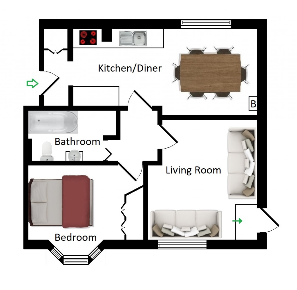 Floorplans For Elizabethan Court, High Street, Charing