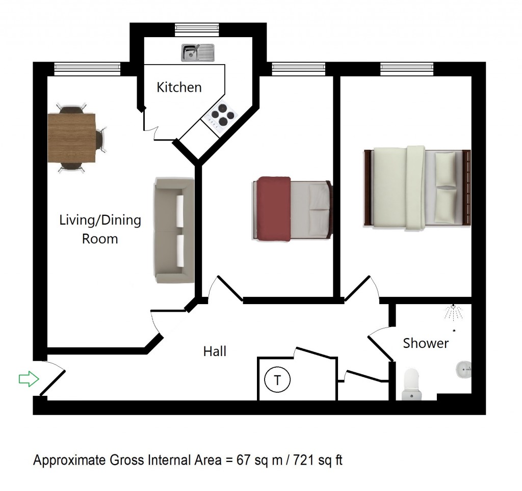 Floorplans For Deans Mill Court, The Causeway, Canterbury
