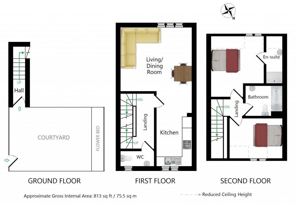 Floorplans For Brenchley Mews, Charing