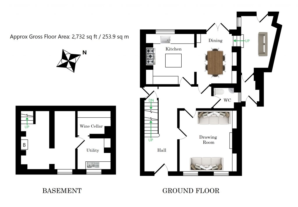 Floorplans For Peckwater House, 17 High Street, Charing
