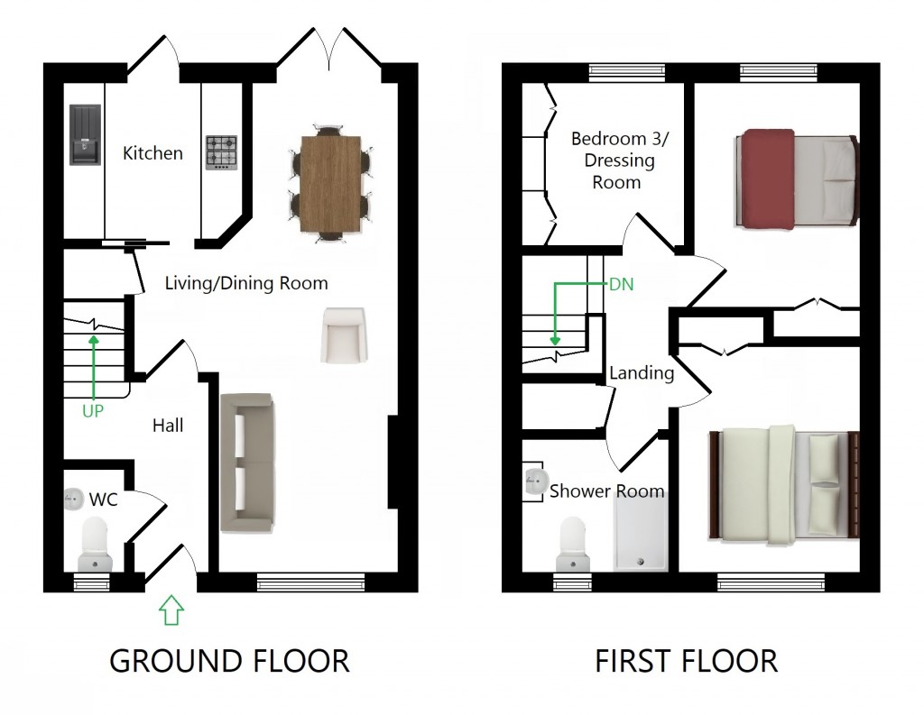 Floorplans For Monks Walk, Charing