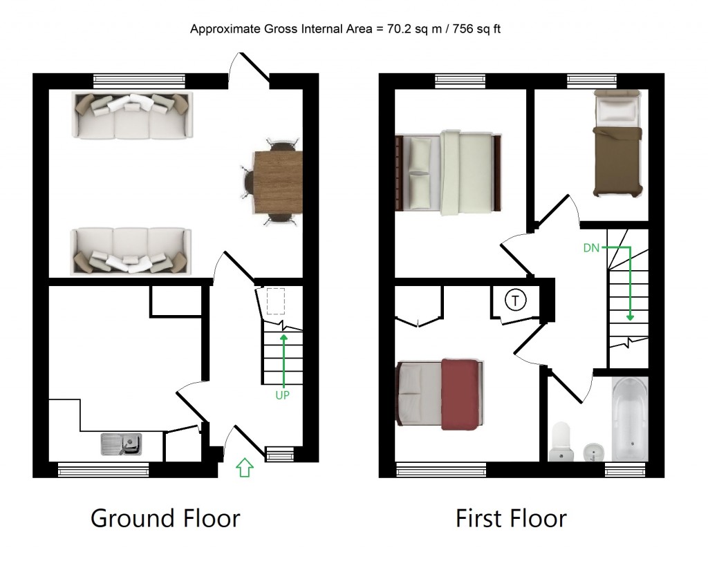 Floorplans For Cherry Tree Road, Charing Heath