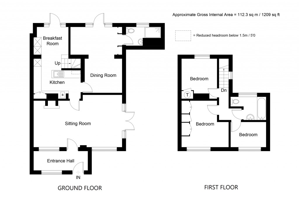 Floorplans For Bowl Cottages, Bowl Road, Charing