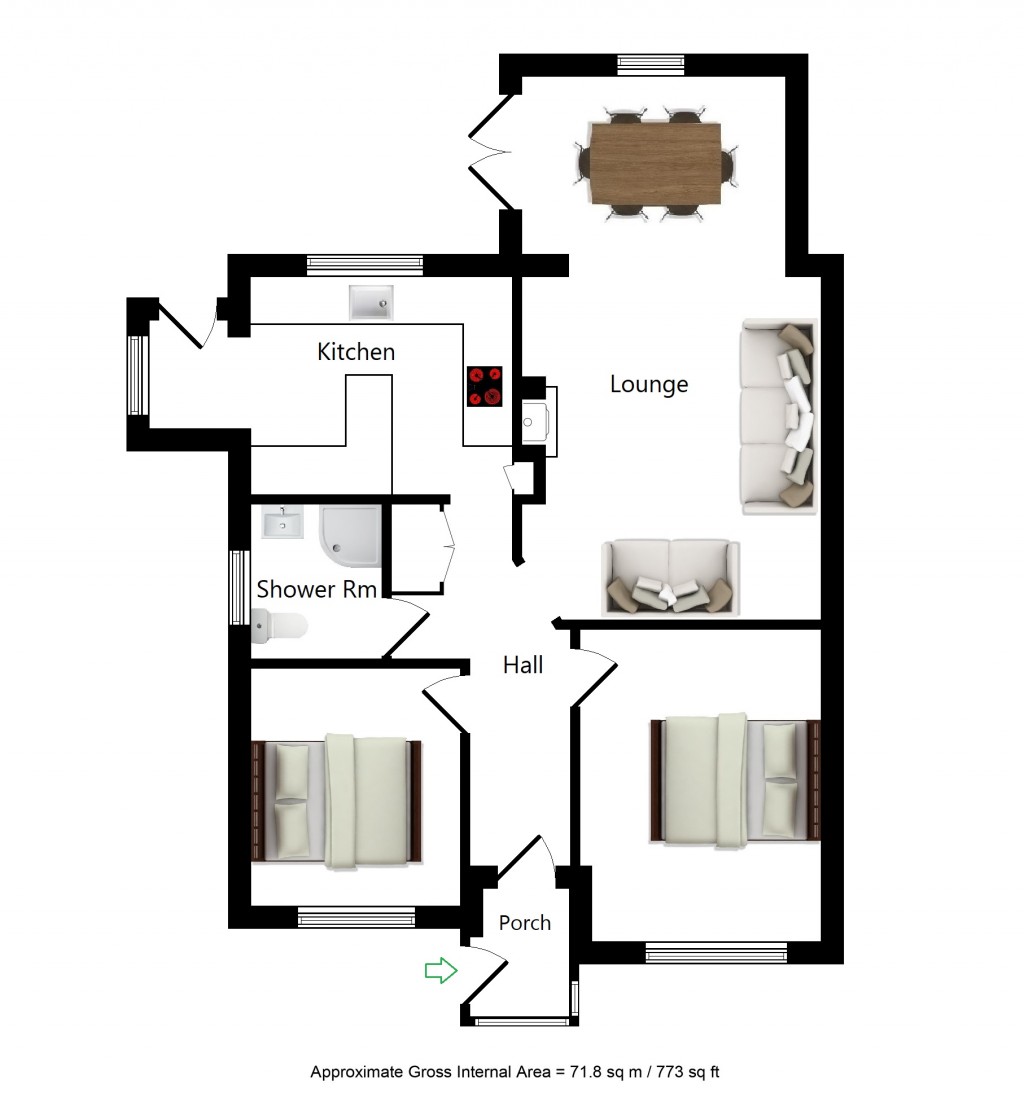 Floorplans For Dering Close, Pluckley