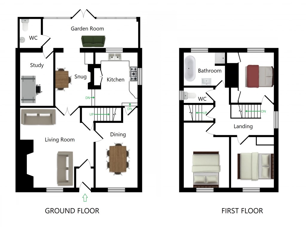 Floorplans For Little Manor Cottage, Rock Hill Road, Egerton