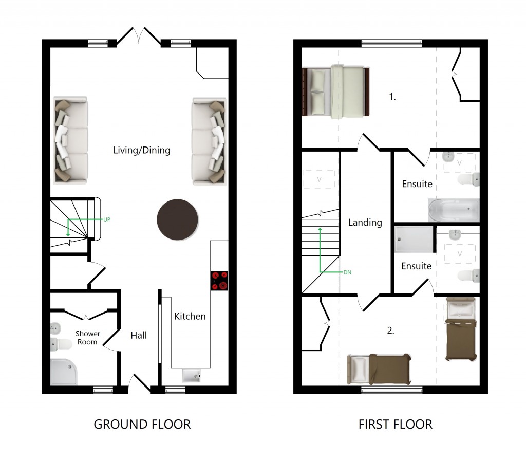 Floorplans For The Boat House, Old Mill Lane, Maidstone