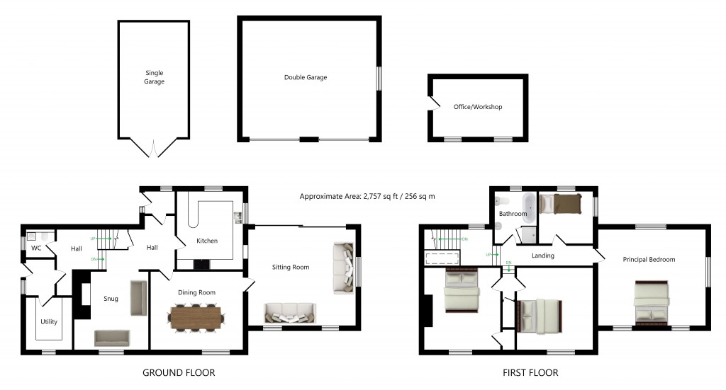 Floorplans For Bank House, Egerton Road, Egerton