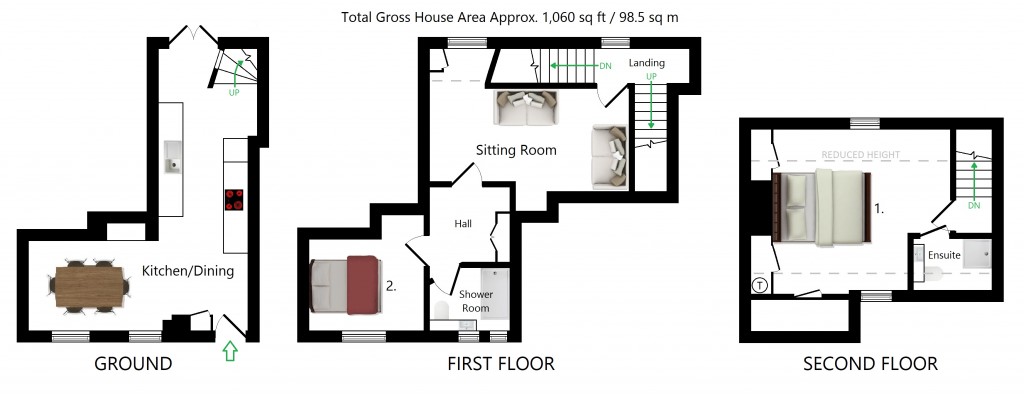 Floorplans For Market Place, Charing