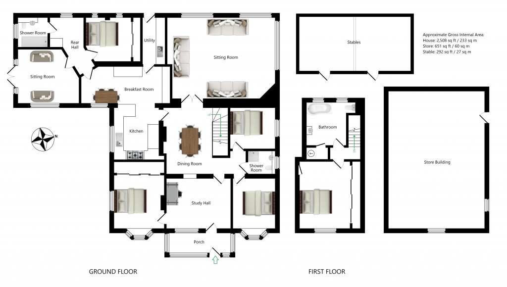 Floorplans For Highbank, Lenham Heath Road, Lenham Heath