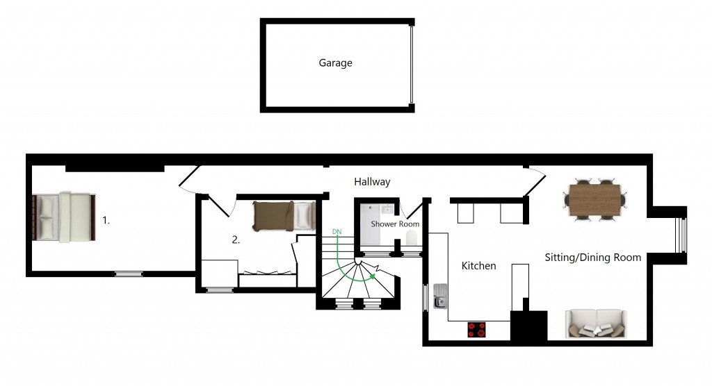 Floorplans For Flat 5, The Grove, Pluckley
