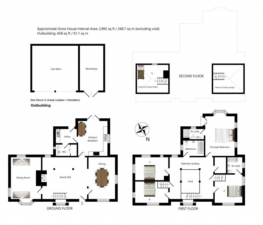Floorplans For Kennelling House, Kennelling Road, Stalisfield