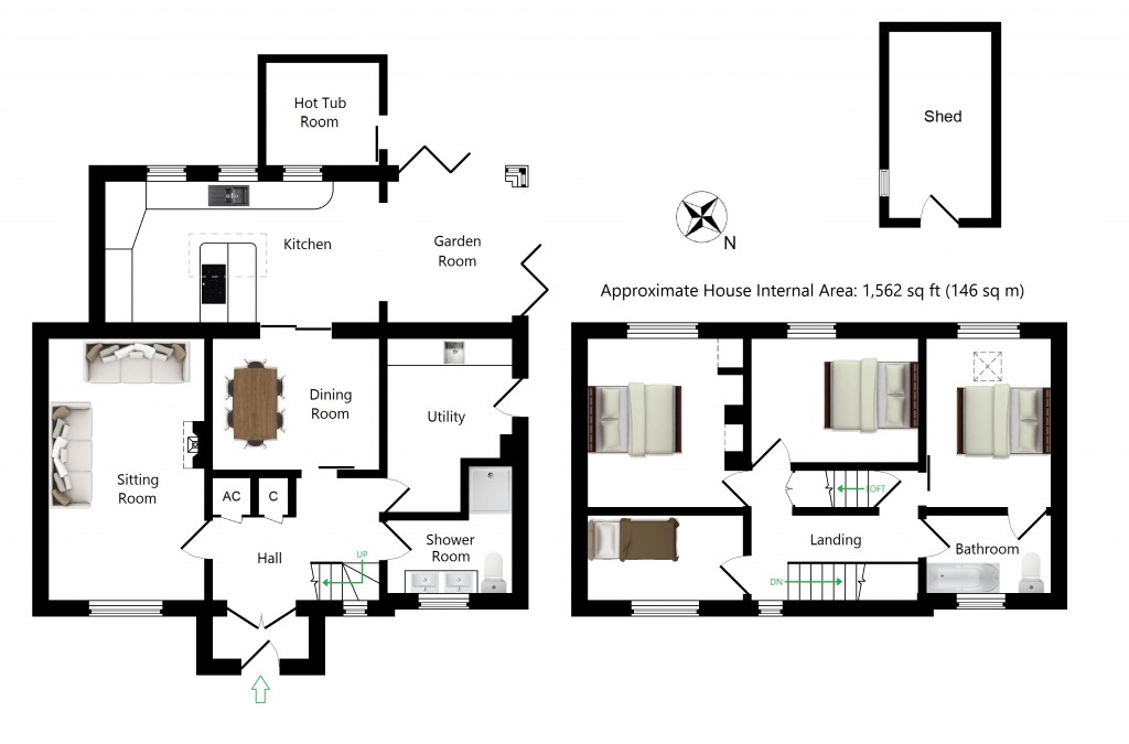 Floorplans For Green Lane, Platts Heath