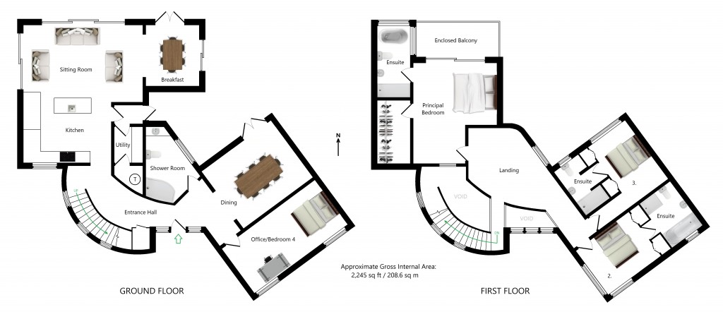 Floorplans For Lantarna, The Pinnock, Pluckley