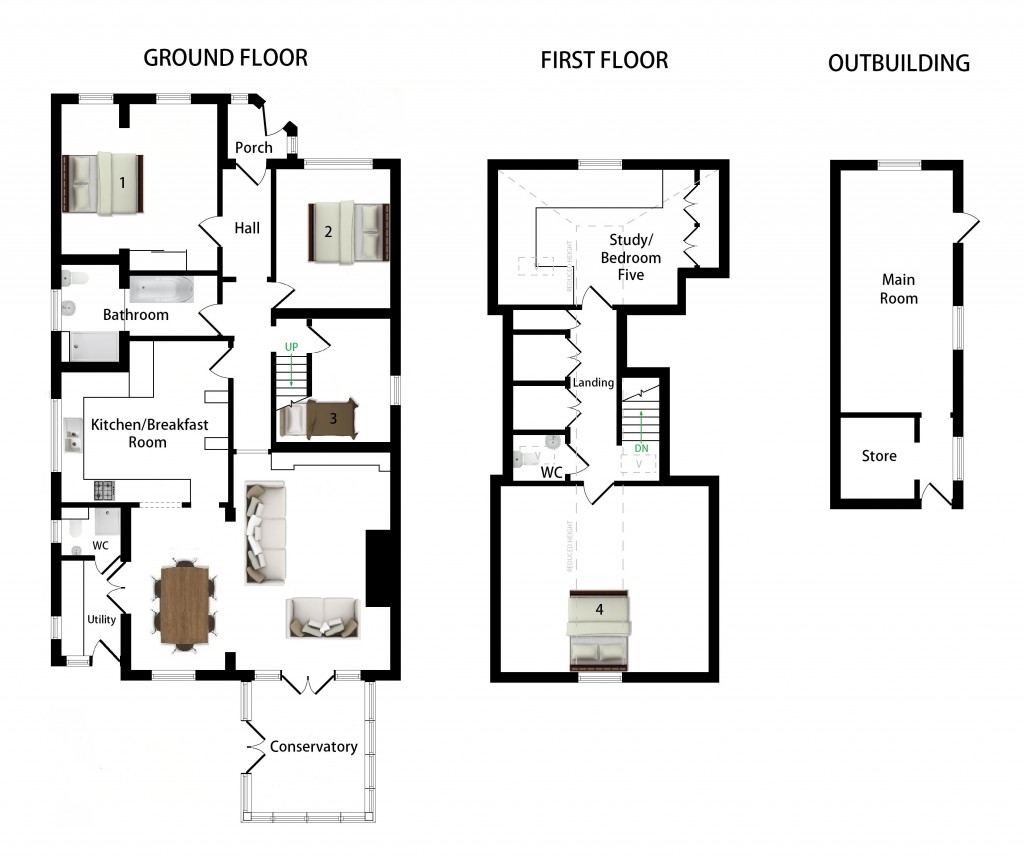Floorplans For Highfields, Shalmsford Road, Chilham