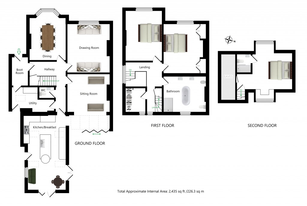 Floorplans For St Johns, Burleigh Road, Charing