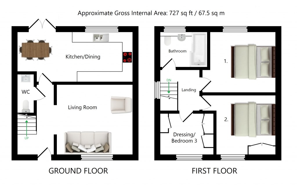 Floorplans For Silver Hill Road, Ashford
