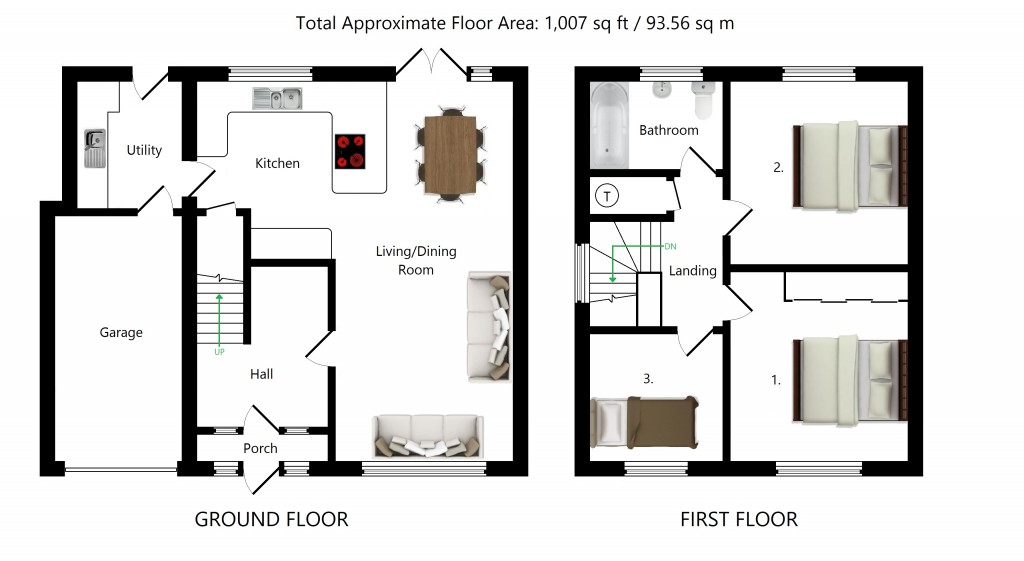 Floorplans For Cherry Tree Road, Charing Heath