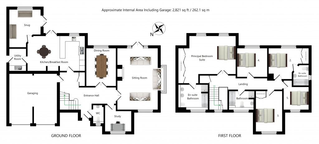Floorplans For Deringwood, Smarden Road, Pluckley