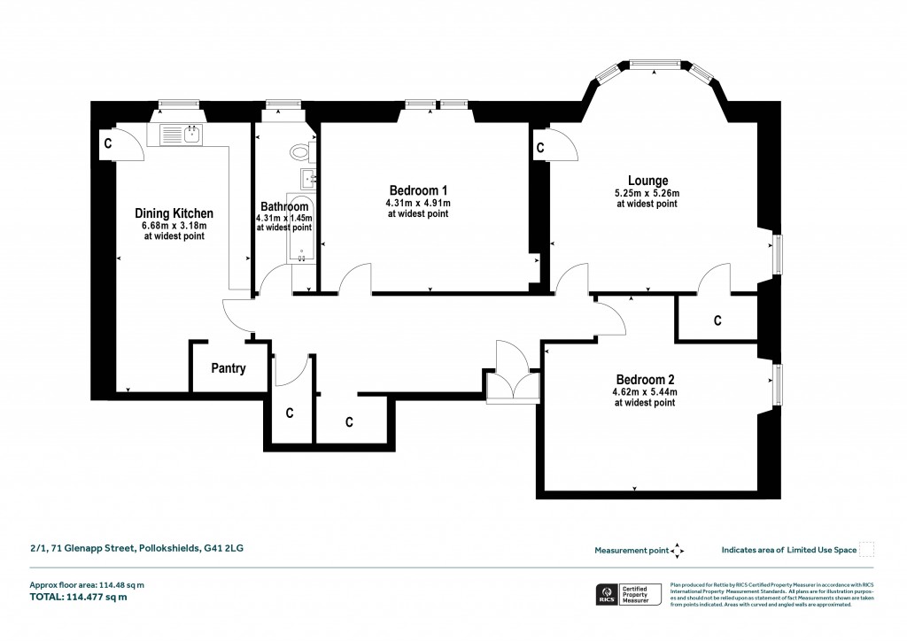 Floorplans For Pollokshields, Glasgow