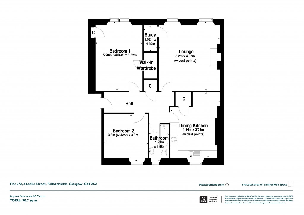 Floorplans For Pollokshields, Glasgow