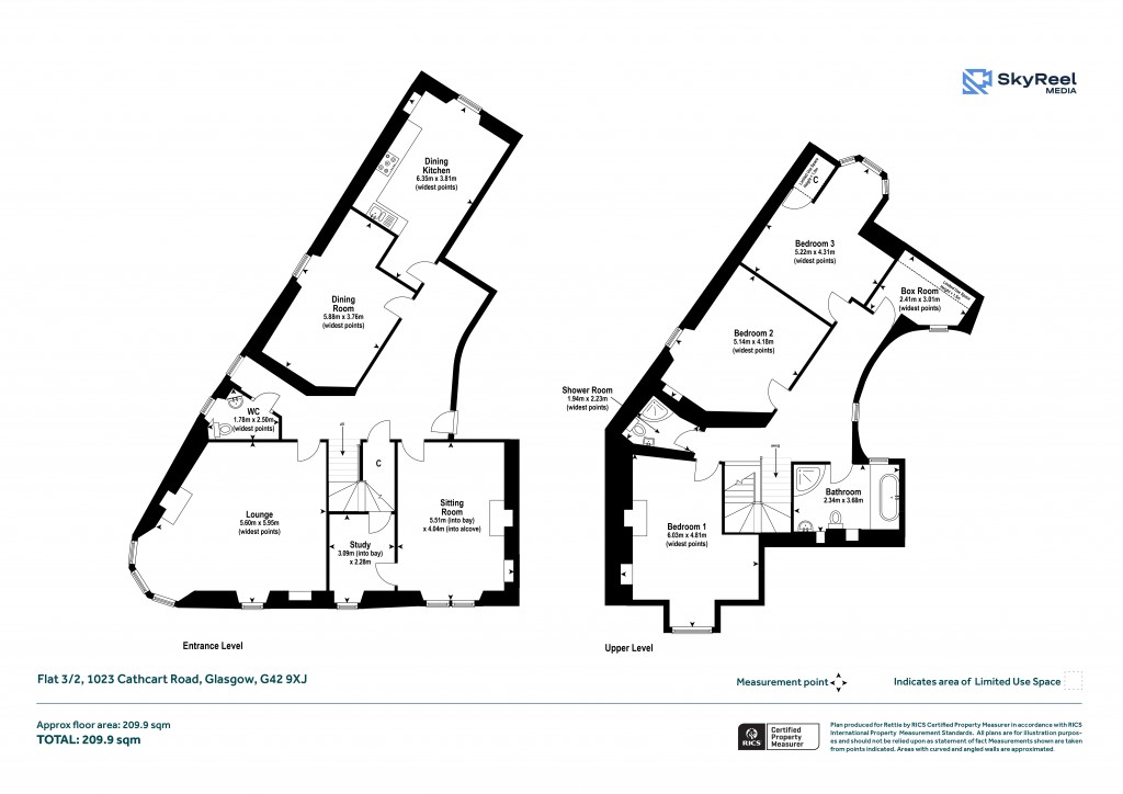 Floorplans For Cathcart Road, Glasgow
