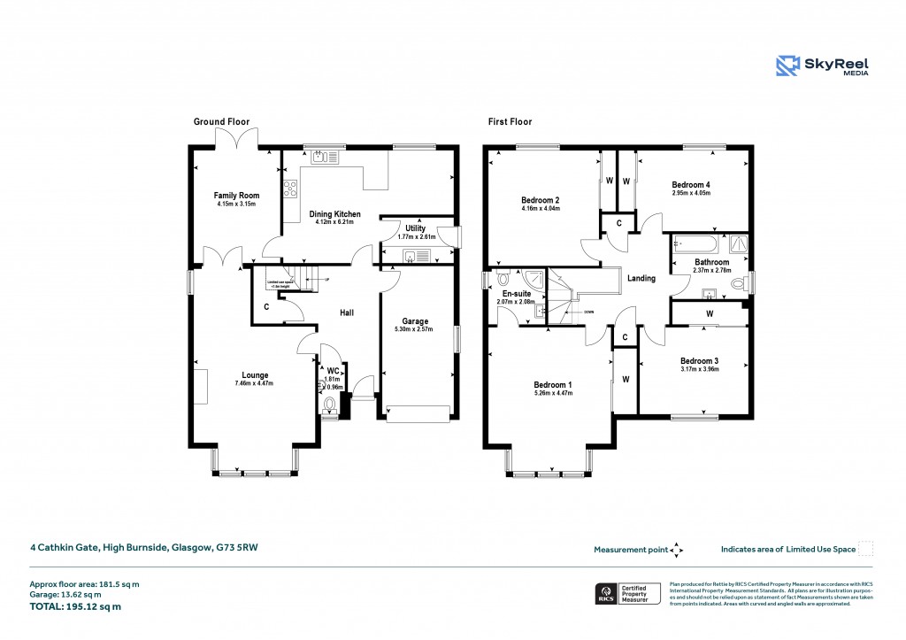 Floorplans For High Burnside, Glasgow, South Lanarkshire