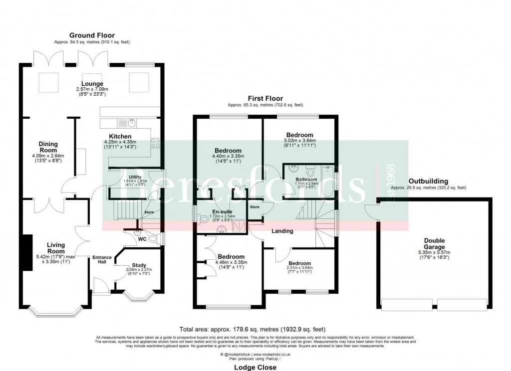 Floorplans For Hutton, Brentwood, Essex