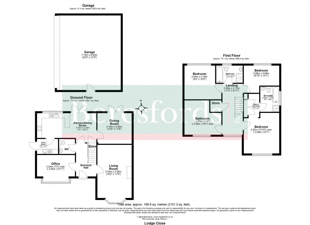 Floorplans For Hutton, Brentwood, Essex