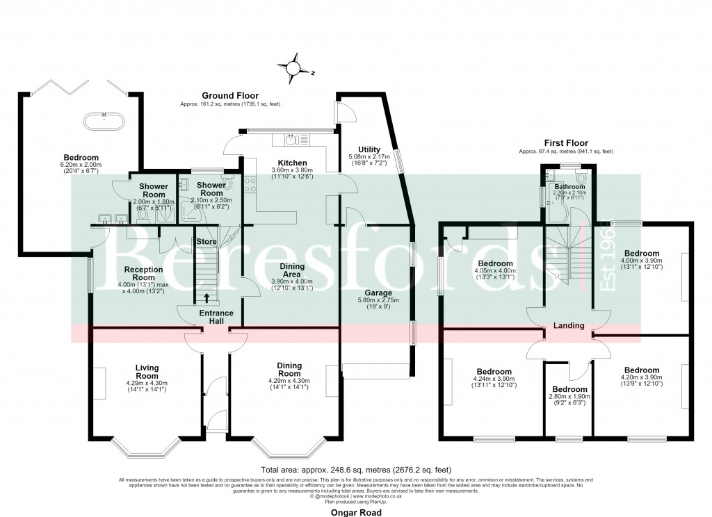 Floorplans For Pilgrims Hatch, Brentwood, Essex