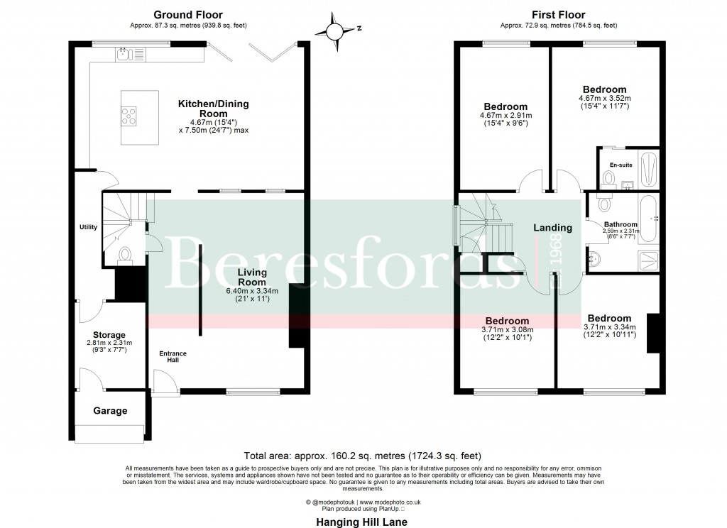 Floorplans For Hutton, Brentwood, Essex