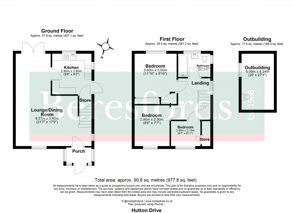 Floorplans For Hutton, Brentwood, Essex