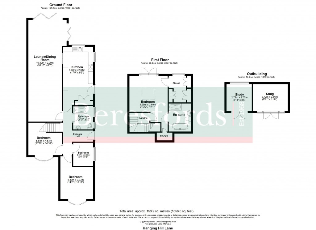 Floorplans For Hutton, Brentwood, Essex