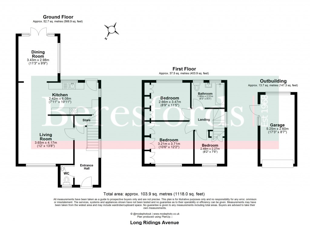 Floorplans For Hutton, Brentwood, Essex