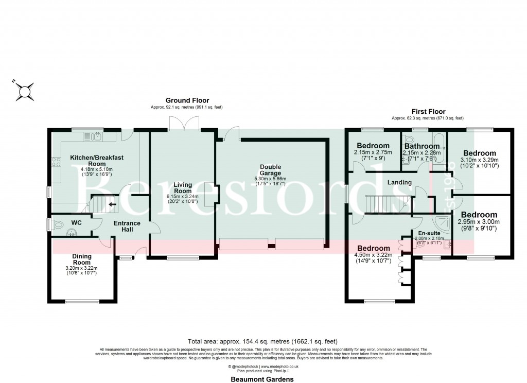 Floorplans For Hutton, Brentwood, Essex
