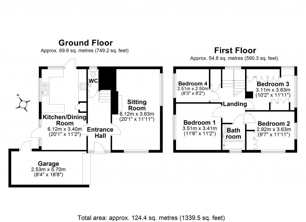 Floorplans For Hutton, Brentwood, Essex
