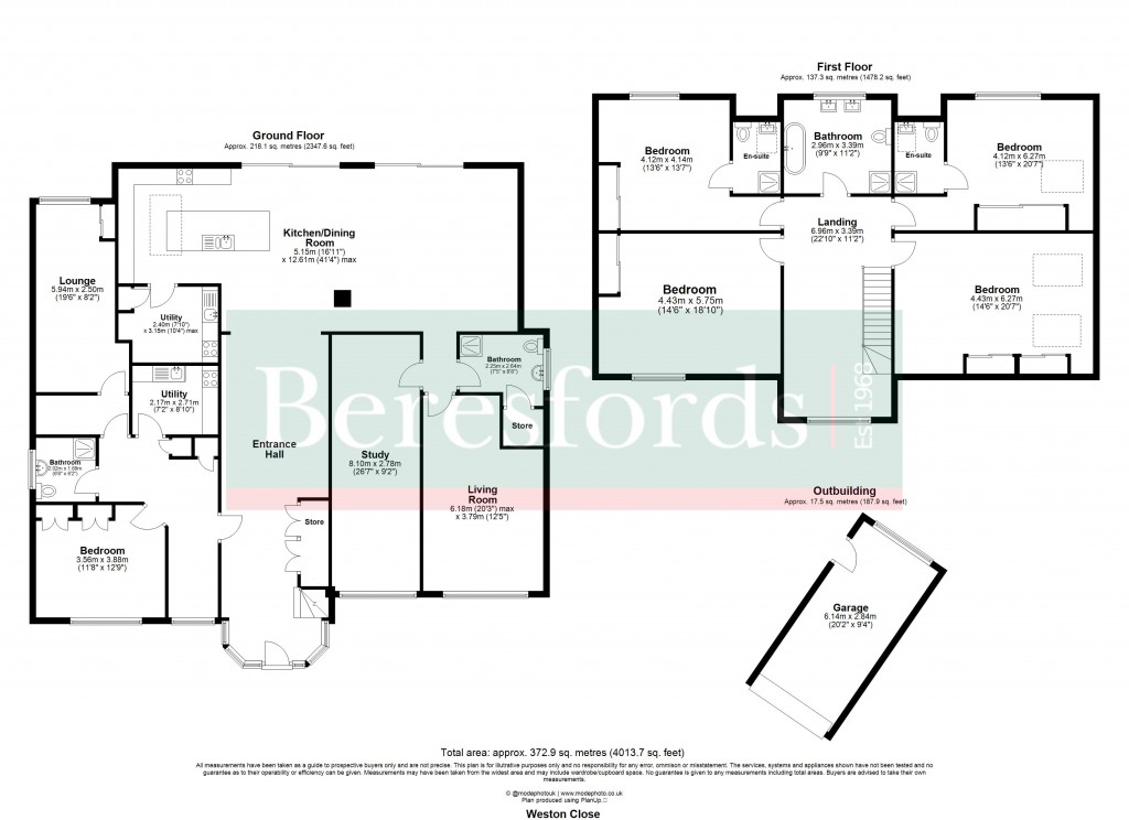 Floorplans For Hutton Burses, Shenfield